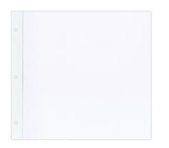 Pioneer Top Loading Refills – 12-inch x 12-inch – White – 5 Piece