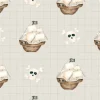 Pirates Ahoy! Ships on Grey