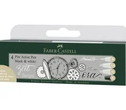 Pitt Artist Pen Set 4 Piece – Black and White