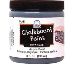 Plaid Folkart Chalkboard Paint – 8-ounce – Black