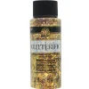 Plaid Folkart Glitterific Paint – 2-ounce – Gold
