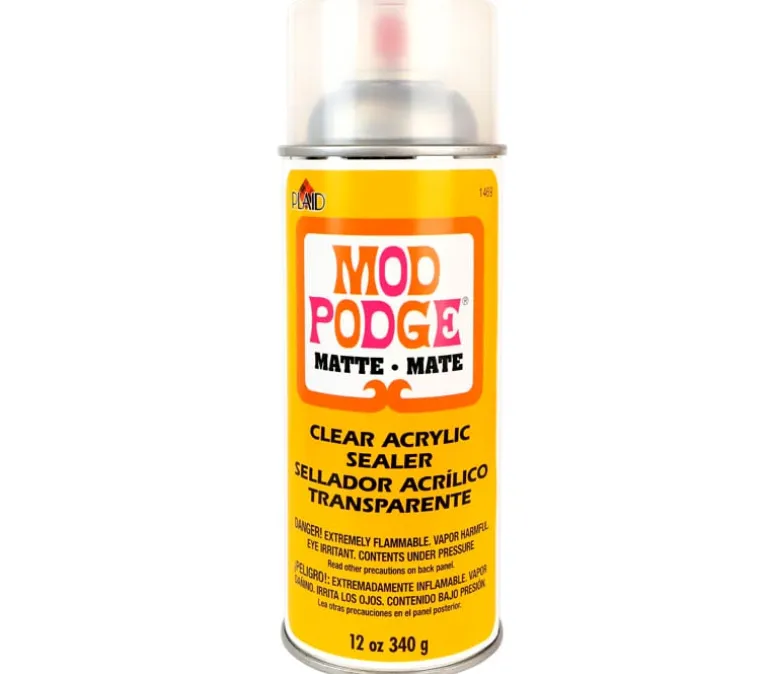 Plaid Mod Podge – Acrylic Sealer Aerosol – 12-ounce – Matte