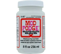 Plaid Mod Podge – 8-ounce – Mega Glitter Hologram