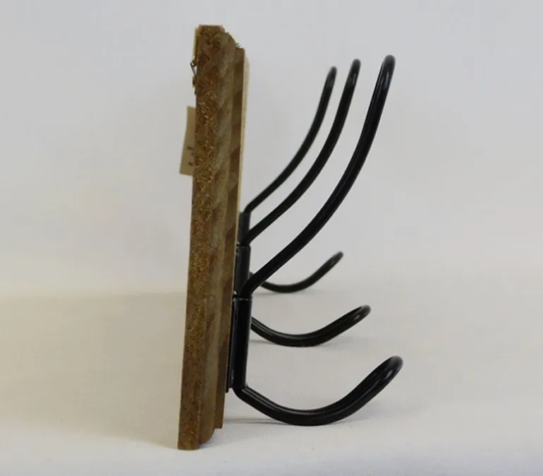 Plaque With 3 Hooks