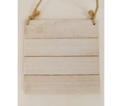Plaque with Slats and Twine Rope Handle