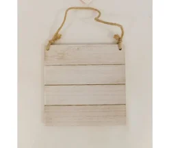 Plaque with Slats and Twine Rope Handle
