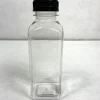 Plastic Jar with Black Lid – 12-ounce