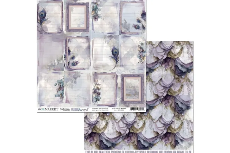 Plume & Petal Double-Sided Cardstock – 12″X12″ – Solid 2