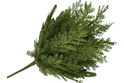 24″ Poinsettia Pine Berry Pinecone Wreath
