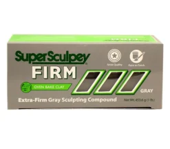 Polyform Super Sculpey Firm Clay – 1-pound – Grey