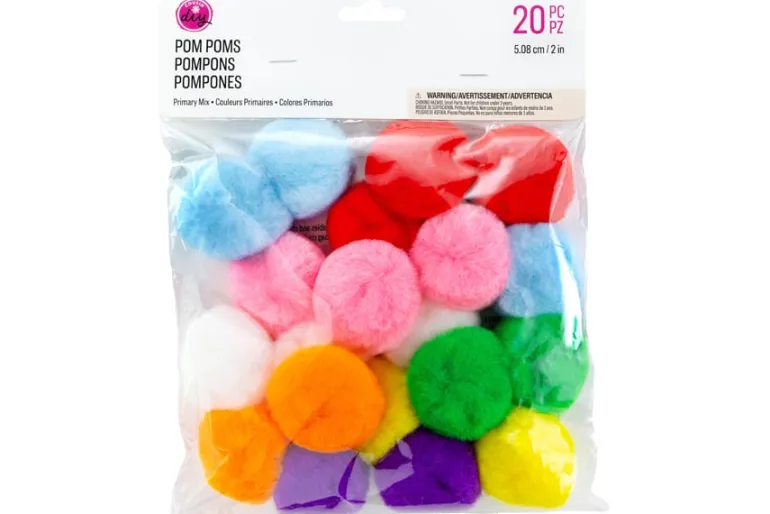 Pom-Poms -10mm – 100pc. – Multi