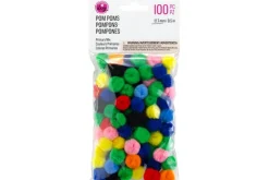 Pom-Poms -10mm – 100pc. – Red