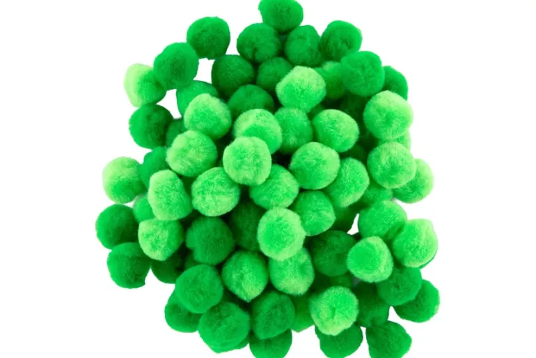 Pom-Poms -10mm – 100pc. – White
