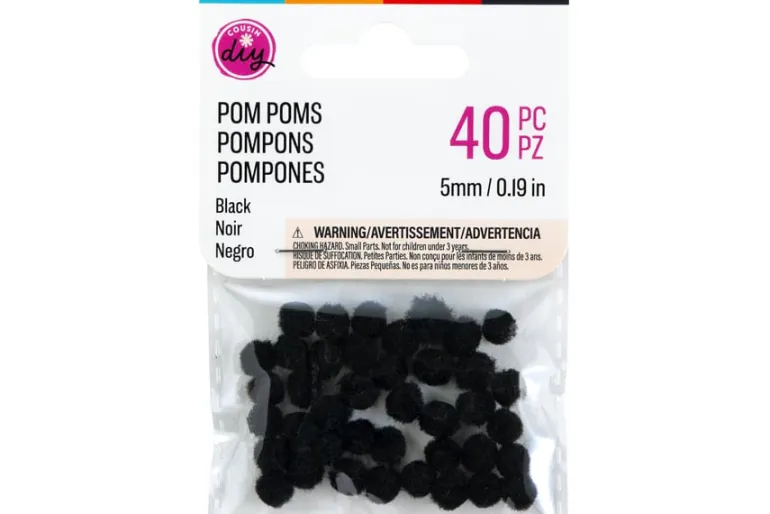 Pom-Poms -10mm – 100pc. – White