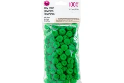 Pom-Poms -10mm – 100pc. – White