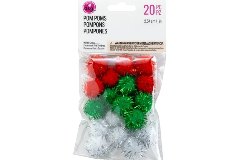 Pom-Poms -10mm – 100pc. – White