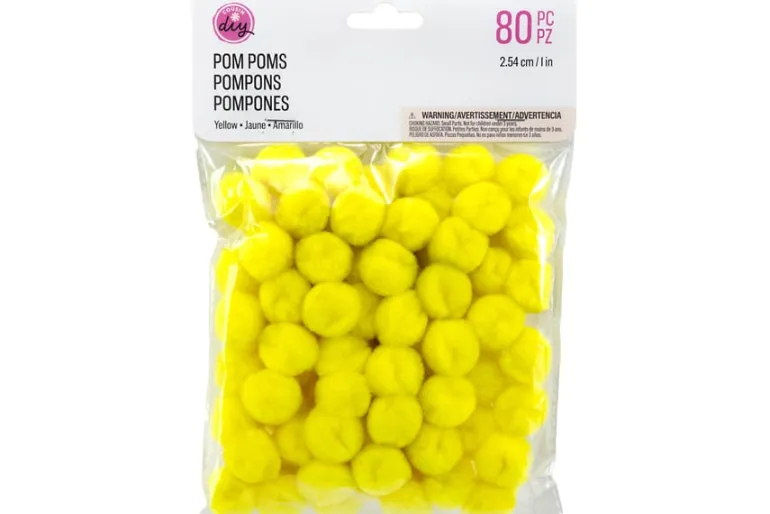 Pom-Poms -10mm – 100pc. – White