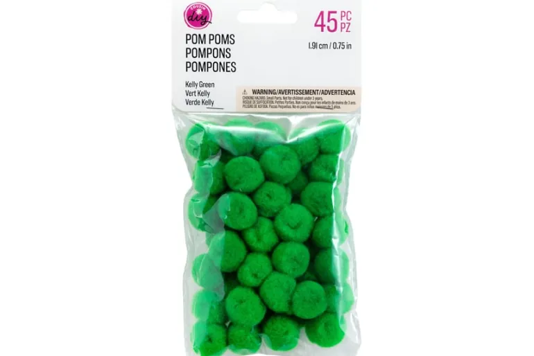 Pom-Poms -10mm – 100pc. – White