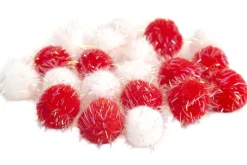 Pom-Poms – Multi-Size – 300pc. – White