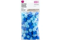 Pom-Poms – Multi-Size – 300pc. – White