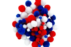 Pom-Poms – Multi-Size – 300pc. – White