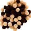 Pom-Poms – 1″ – 80pc. – Blue Mix