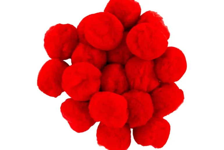 Pom-Poms – 1″ – 80pc. – Brown Mix