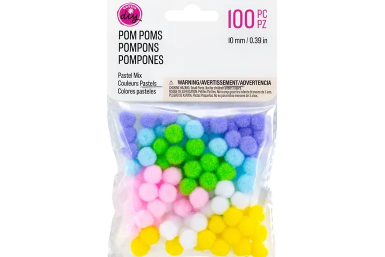 Pom-Poms – 2″ – 20pc. – Red