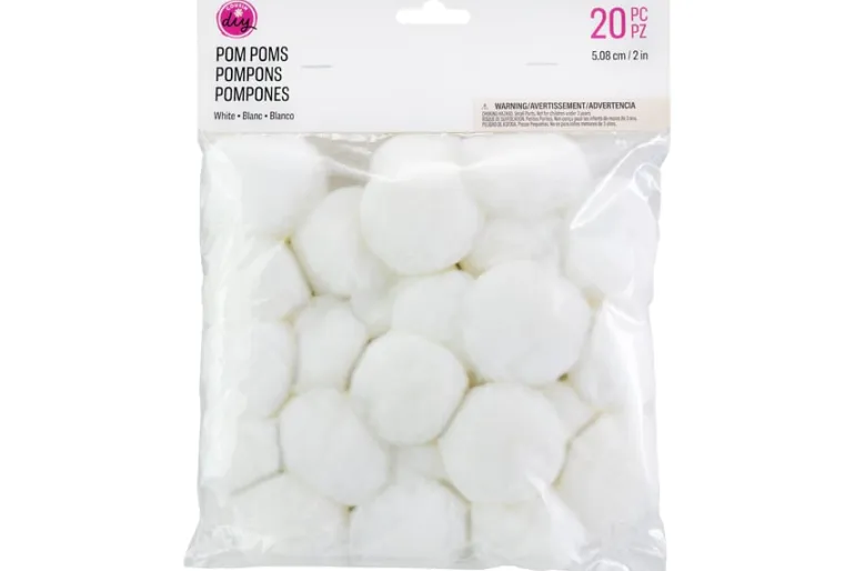 Pom-Poms – 2″ – 20pc. – Red