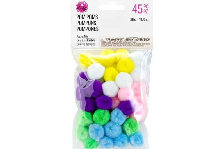 Pom-Poms – 2″ – 20pc. – Red