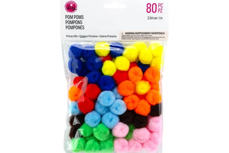 Pom-Poms – 2″ – 20pc. – Red
