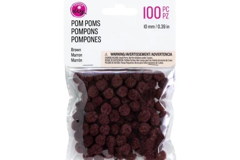 Pom-Poms – 2″ – 20pc. – Red