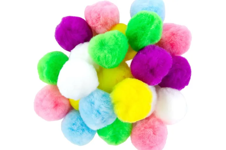Pom-Poms – 2″ – 20pc. – Red