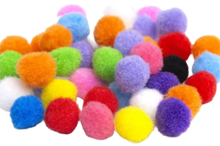 Pom-Poms – 2″ – 20pc. – Red