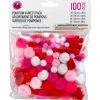 Pom-Poms – 3″ – 4pc. – White