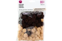 Pom-Poms – 3″ – 4pc. – White