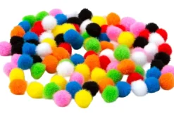 Pom-Poms – 3″ – 4pc. – White