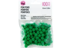 Pom-Poms – 3″ – 4pc. – White