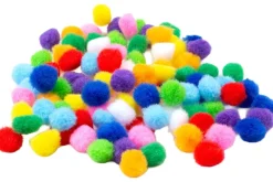 Pom-Poms – 3″ – 4pc. – White