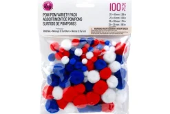 Pom-Poms – 2″ – 20pc. – White
