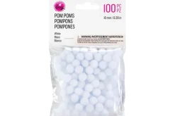 Pom-Poms – 2″ – 20pc. – White