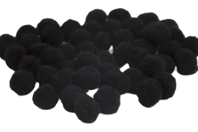 Pom-Poms – 1″ – 80pc. – White
