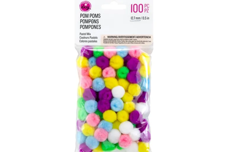 Pom-Poms – .75″ – 45pc. – White