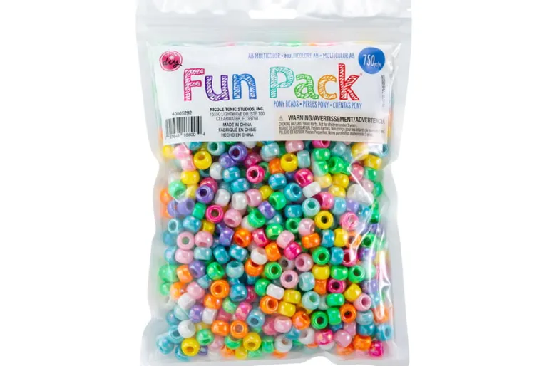 Pony Bead Fun Pack – 750pc. Pink