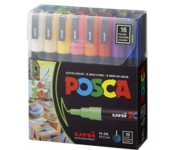 Posca Paint Marker Set – PC-3M Fine Tip – 16 Piece