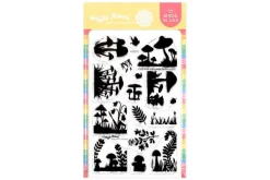 Postage Collage Dog Silhouettes Stamp Set