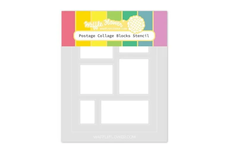 Postage Collage Dog Silhouettes Stamp Set