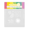Postage Collage Wildflower Silhouettes Stamp Set