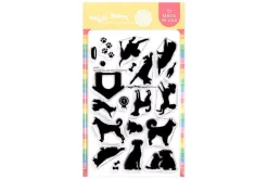 Postage Collage Wildflower Silhouettes Stamp Set