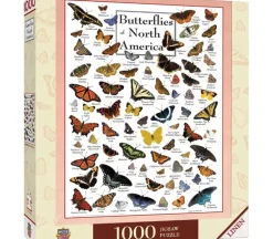Poster Art Butterflies of North America Puzzle – 1000 Piece